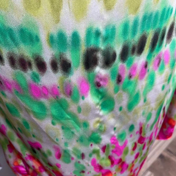 Collective Concepts Spring/Summer Abstract Floral faux wrap dress. Flirty & Sexy - Picture 6 of 9